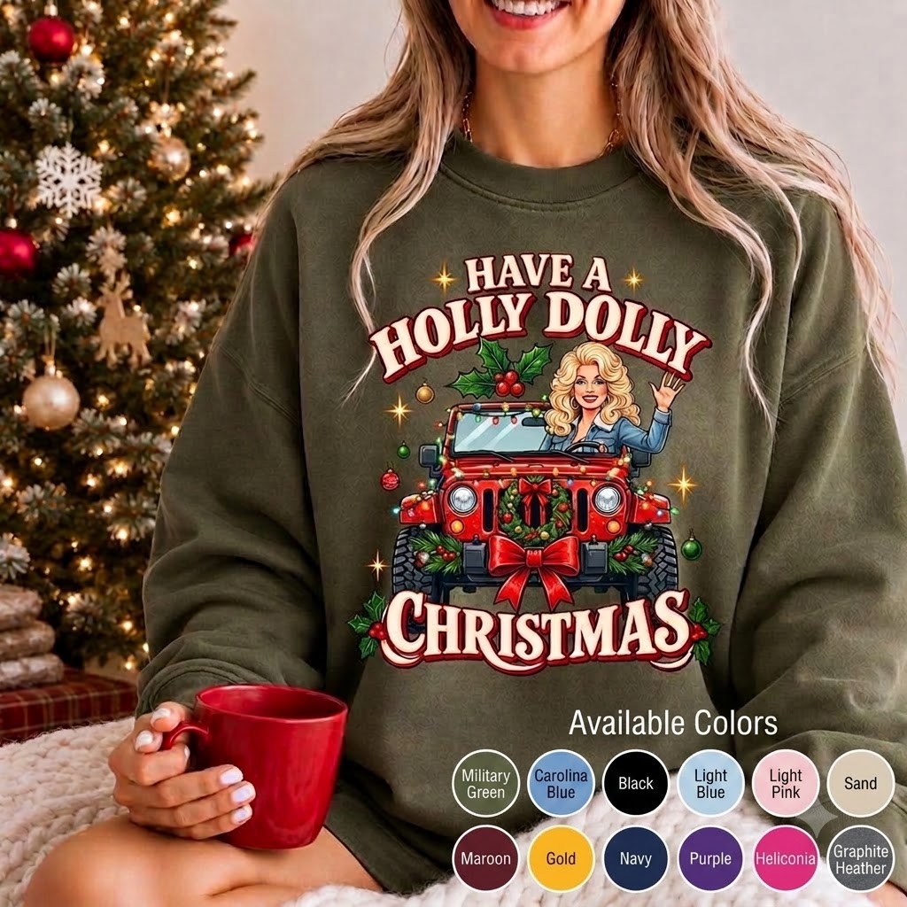 Holly Dolly Christmas Sweatshirt