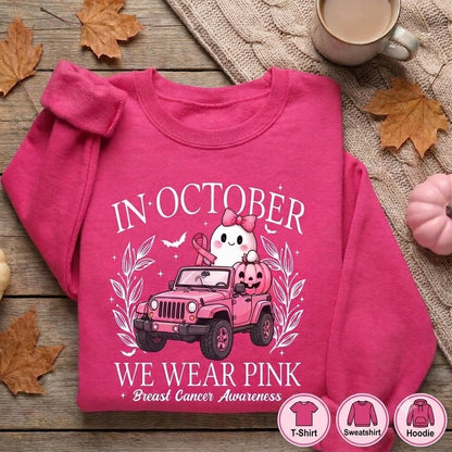 In October We Wear Pink V2 T-shirt Hoodie Sweatshirt