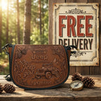 Jeep 85th Anniversary Personalized Leather Saddle Bag