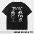 Things I Do In My Spare Time Washed Cotton T-shirt
