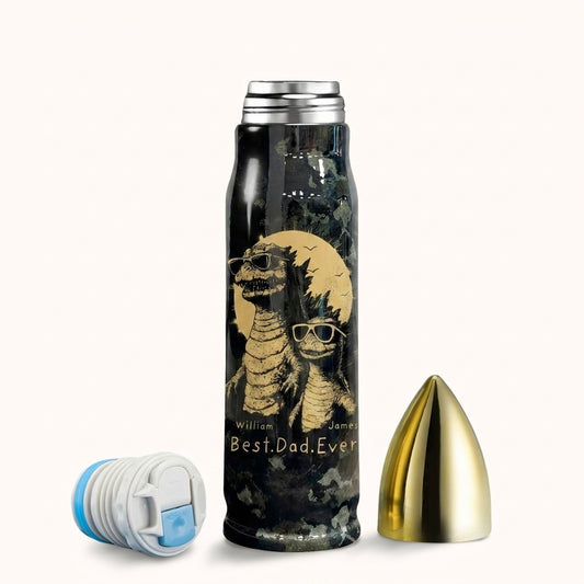 Best Dad Ever Dadzilla Personalized Bullet Tumbler