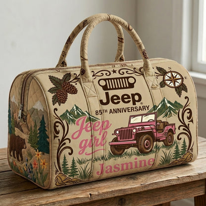 85th Anniversary Jeep Personalized Quilted Pillow Bag
