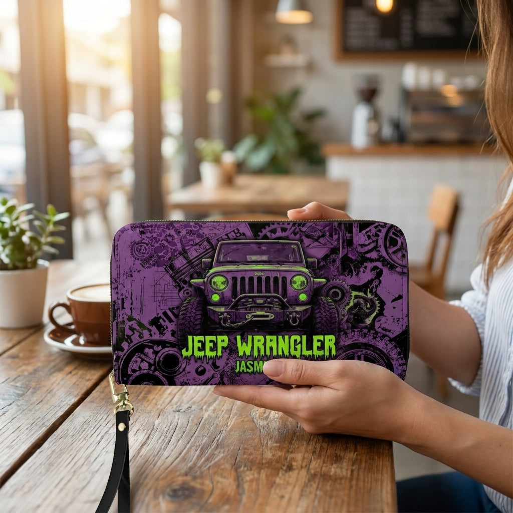 Jeep Wrangler Personalized Leather Bag + Free Wallet