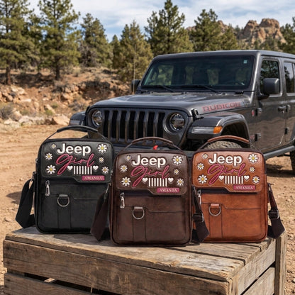 Jeep Girl Daisy Personalized Shoulder Bag