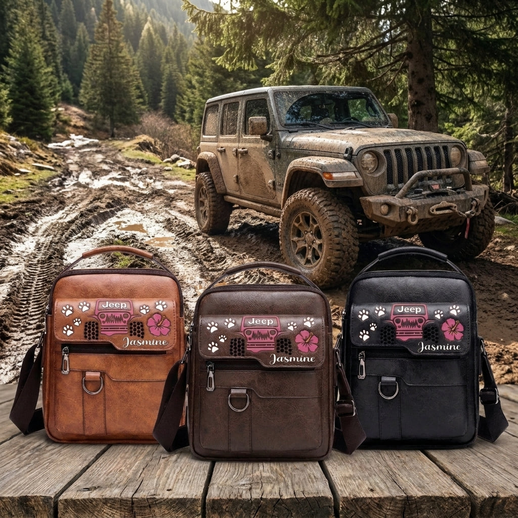 Jeep Paw Personalized Shoulder Bag