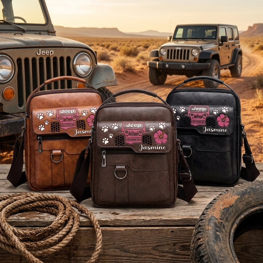 Jeep Paw Personalized Shoulder Bag