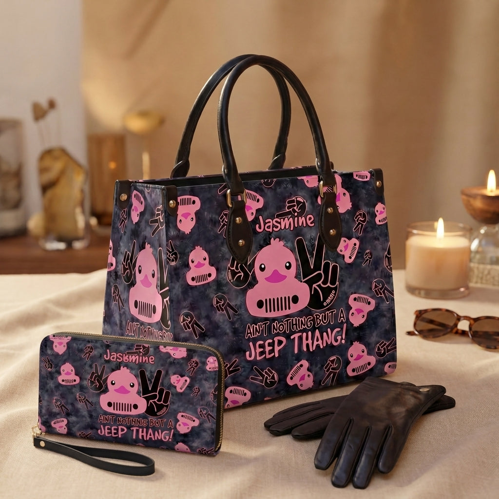 [Free delivery] Jeep Thang Personalized Leather Bag
