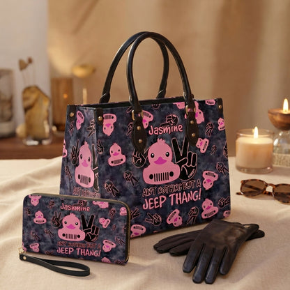 [Free delivery] Jeep Thang Personalized Leather Bag