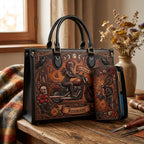 Ride Beyond The Horizon Personalized Leather Bag + Free Wallet
