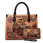 Don't Duck With Me Personalized Leather Bag + Free Wallet