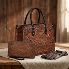 Jeep 85th Anniversary Personalized Leather Bag + Free Leather Wallet