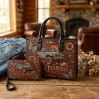 Wild & Fearless Personalized Leather Bag + Free Wallet