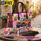Queen Of The Road Personalized Leather Bag + Free Wallet