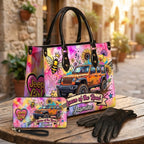 Queen Of The Road Personalized Leather Bag + Free Wallet