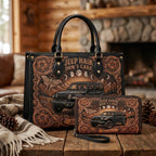 Jeep Hair Don't Care Personalized Leather Bag + Free Wallet