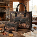 Jeep Girl By Night Personalized Leather Bag + Free Wallet