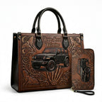 Jeep Soul Personalized Leather Bag + Free Wallet