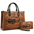 Jeep 85th Anniversary V4 Personalized Leather Bag + Free Wallet