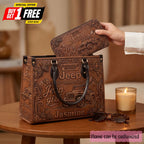 Jeep 85th Anniversary Personalized Leather Bag + Free Leather Wallet