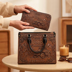Jeep 85th Anniversary Personalized Leather Bag + Free Leather Wallet