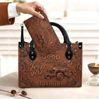 Jeep 85th Anniversary Personalized Leather Bag + Free Leather Wallet