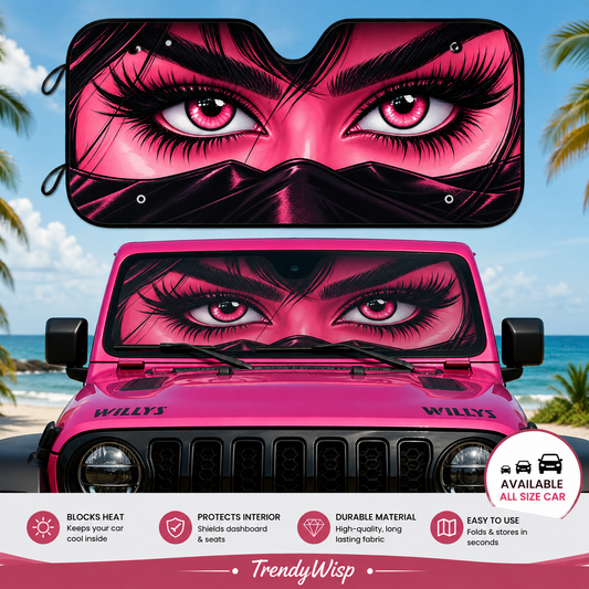 Windshield Sun Shade Cover Reflective Retractable Sunshade for Car