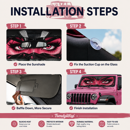 Windshield Sun Shade Cover Reflective Retractable Sunshade for Car
