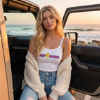 [Free delivery] Jeep Girl Collection Embroidered Spaghetti Strap Tank Top