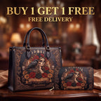 Dancing With Spirits Personalized Leather Bag + Free Wallet