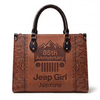 [Free delivery]  85th Anniversary Jeep Girl Personalized Leather Bag + Free Leather Wallet