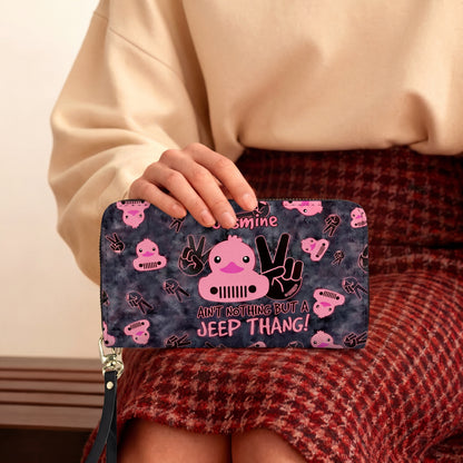 [Free delivery] Jeep Thang Personalized Leather Bag