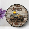 It's A Jeep Thing Wooden Clock