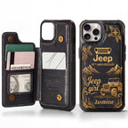 Jeep 85th Anniversary Personalized Leather Phone Case