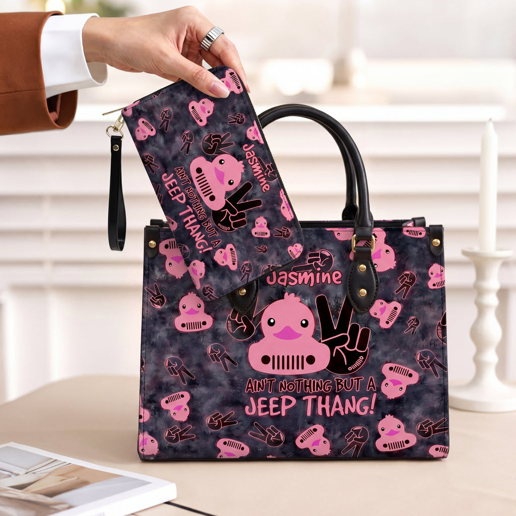[Free delivery] Jeep Thang Personalized Leather Bag