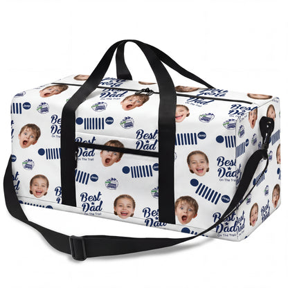 Jeep Dad Photo Personalized Duffle Bag