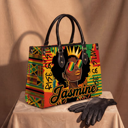 Rise And Slay Personalized Leather Bag