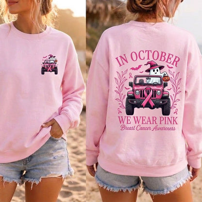 In October We Wear Pink V3 T-shirt Hoodie Sweatshirt