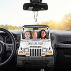 Drive Safe Daddy/Mommy V2 Personalized Acrylic Car Hanging