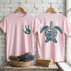 He Leads Me Beside Still Waters Turtle T-Shirt