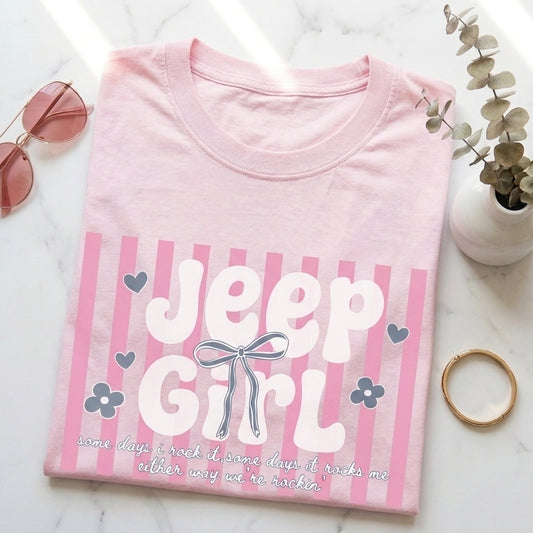 Adorable Jeep Girl T-Shirt