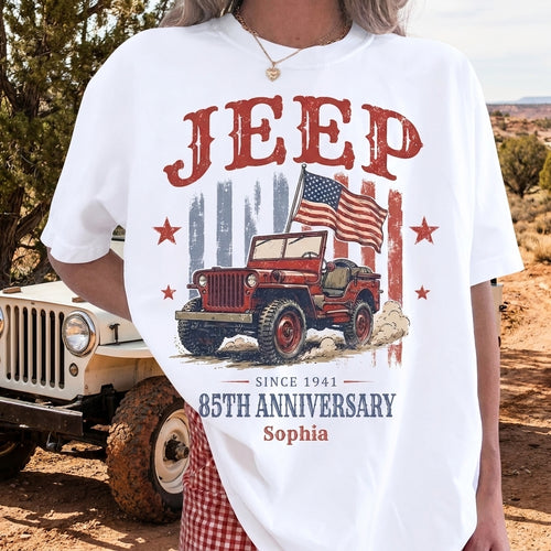 Jeep 85th Anniversary V5 Personalized T-Shirt