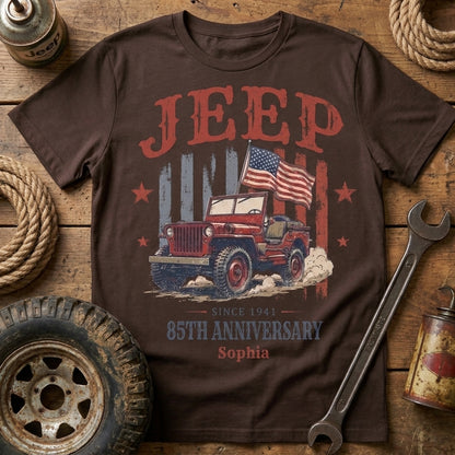 Jeep 85th Anniversary V5 Personalized T-Shirt