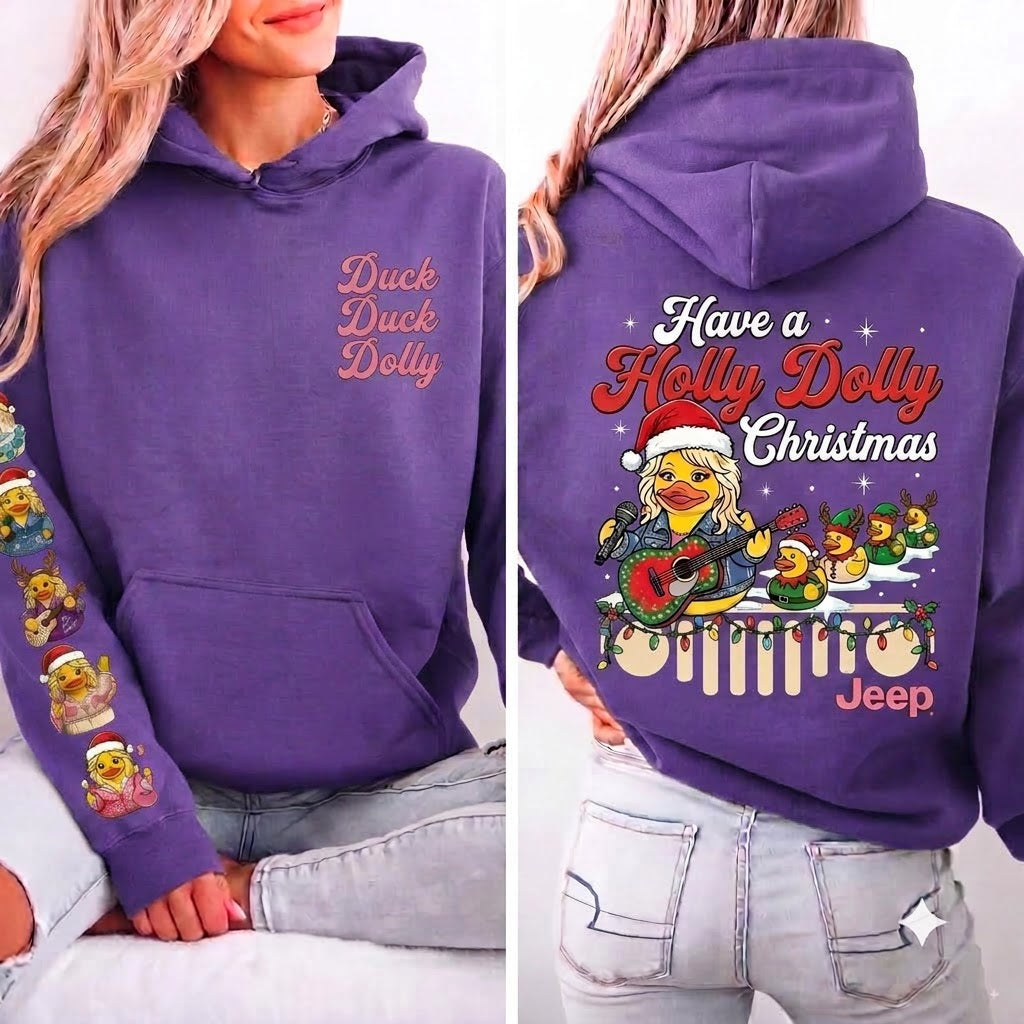Duck Duck Dolly Christmas Hoodie