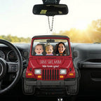 Drive Safe Daddy/Mommy V2 Personalized Acrylic Car Hanging