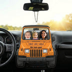 Drive Safe Daddy/Mommy V2 Personalized Acrylic Car Hanging