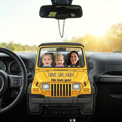Drive Safe Daddy/Mommy V2 Personalized Acrylic Car Hanging