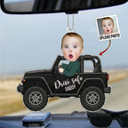 Drive Safe Daddy/Mommy Personalized Acrylic Car Hanging