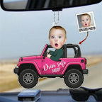 Drive Safe Daddy/Mommy Personalized Acrylic Car Hanging