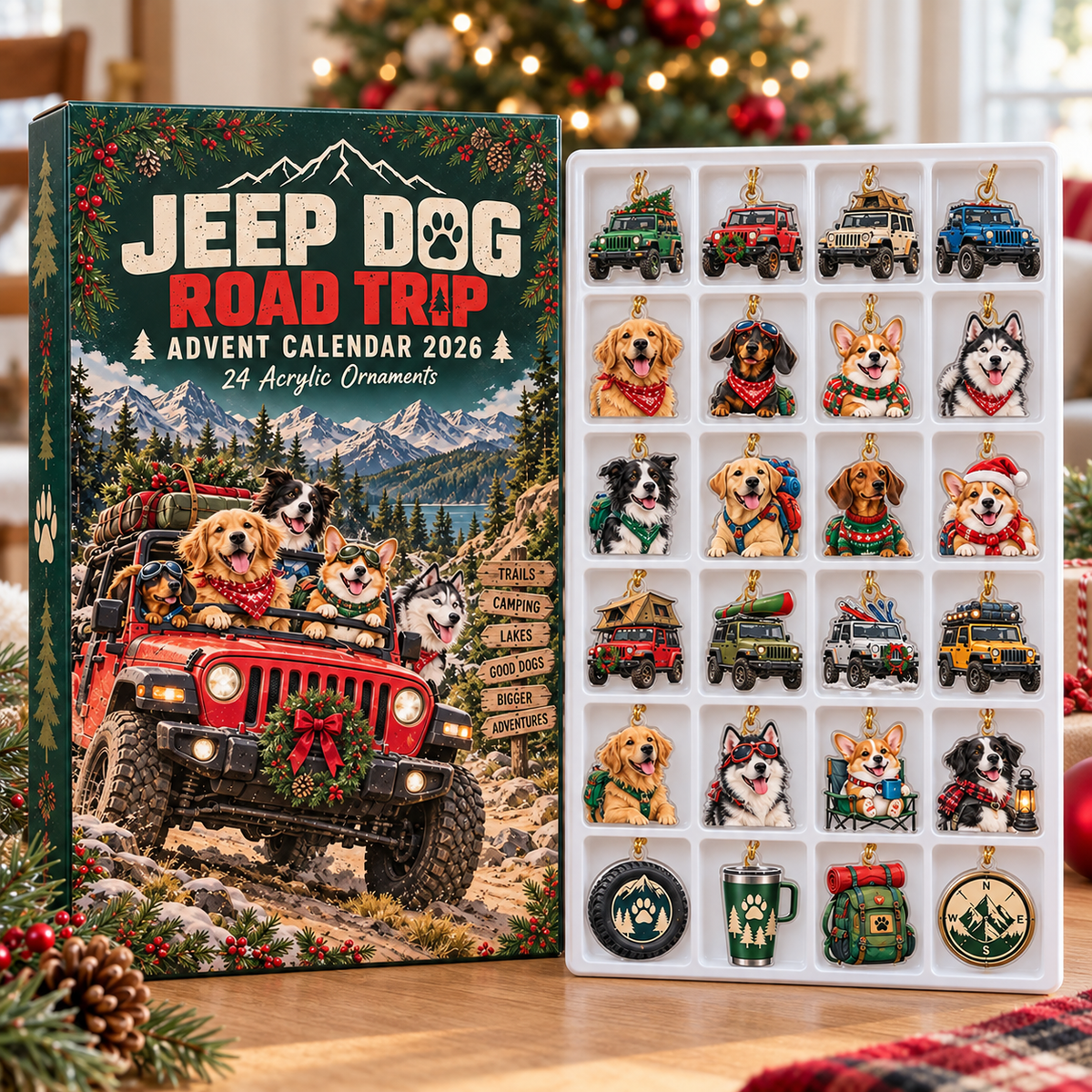 Jeep Dog Road Trip Advent Calendar