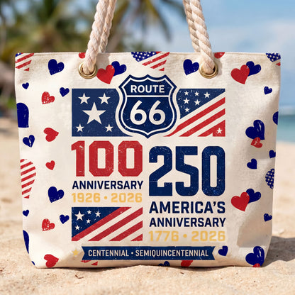 [Free delivery] Route 66 100 Years Anniversary Beach Bag